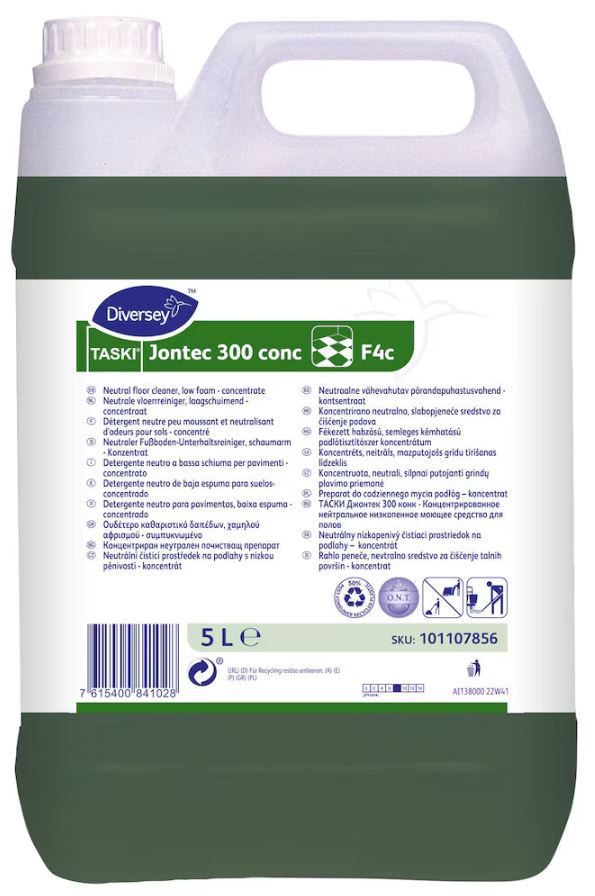 Diversey Taski Jontec 300 conc 5L - Низькопінний нейтральний миючий засіб для підлоги